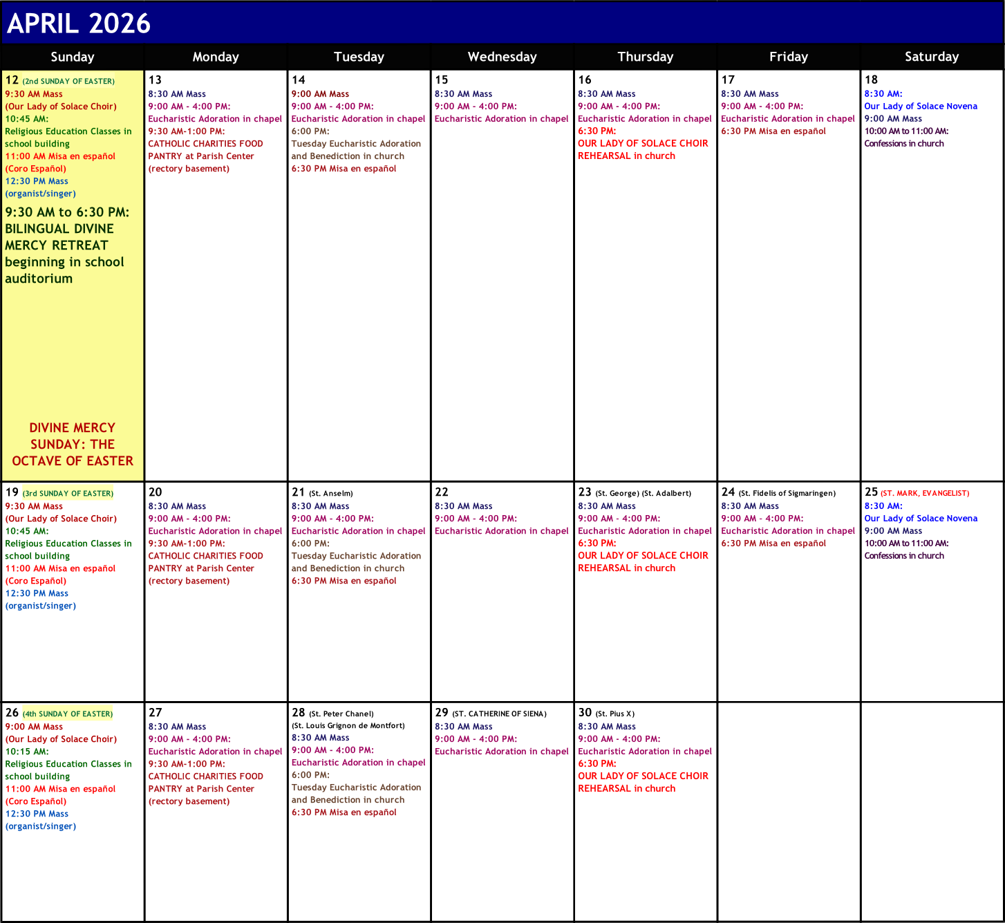 Calendar