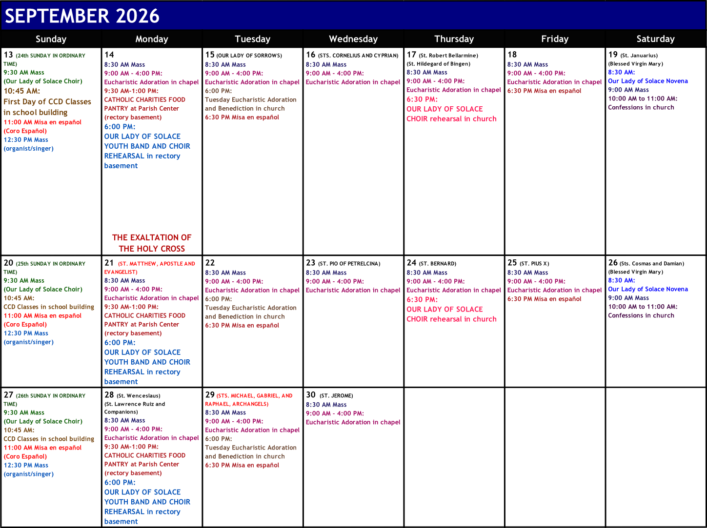 Calendar